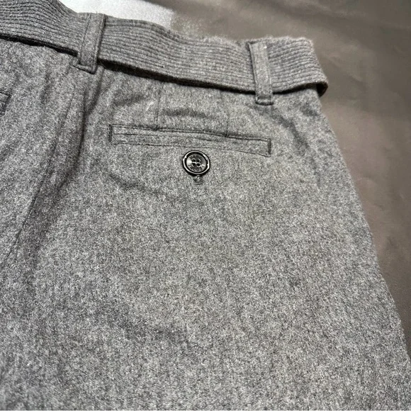 Marc Jacob’s Women’s Sz 4 Wool pleated Bermuda Shorts With Belt A37 - Picture 4 of 7